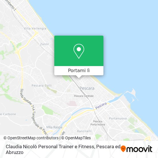 Mappa Claudia Nicolò Personal Trainer e Fitness