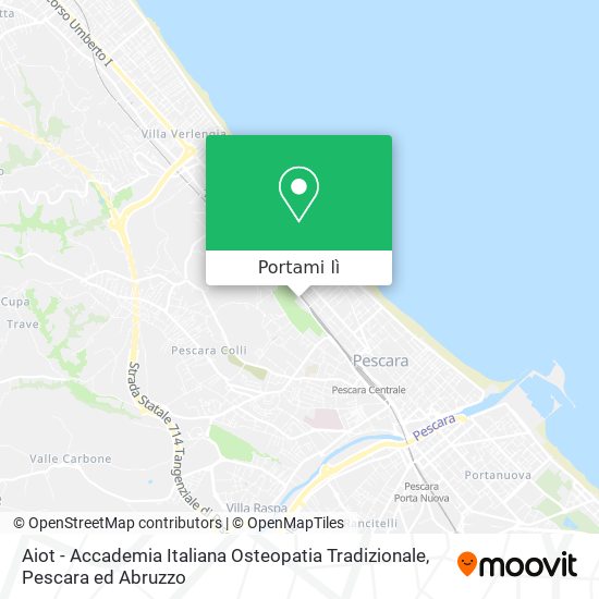 Mappa Aiot - Accademia Italiana Osteopatia Tradizionale