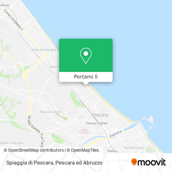 Mappa Spiaggia di Pescara