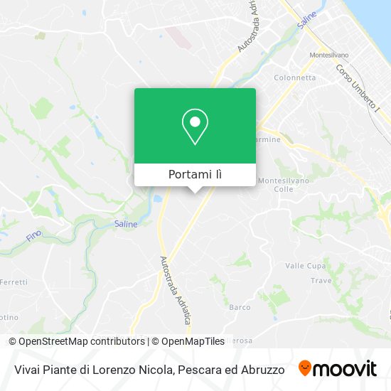 Mappa Vivai Piante di Lorenzo Nicola