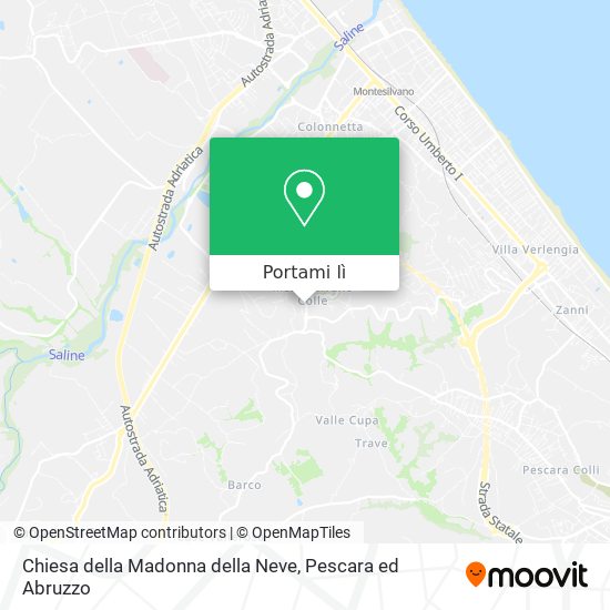Mappa Chiesa della Madonna della Neve