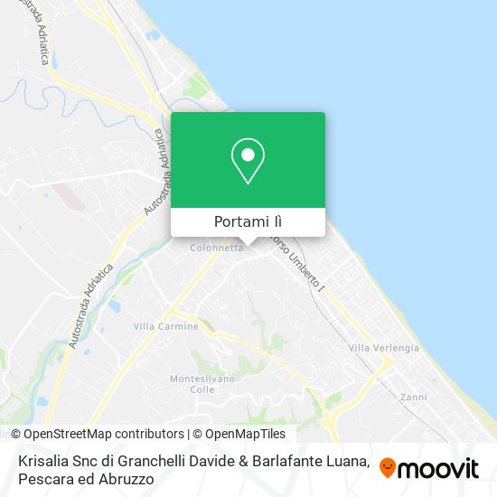 Mappa Krisalia Snc di Granchelli Davide & Barlafante Luana