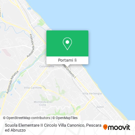 Mappa Scuola Elementare II Circolo Villa Canonico