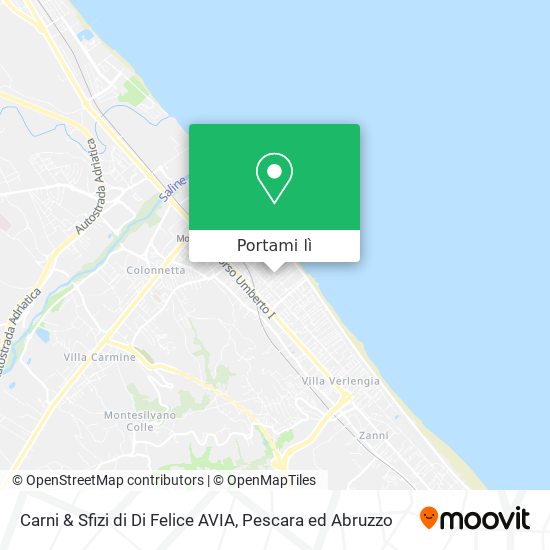 Mappa Carni & Sfizi di Di Felice AVIA