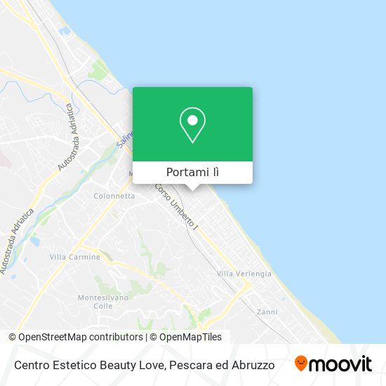 Mappa Centro Estetico Beauty Love