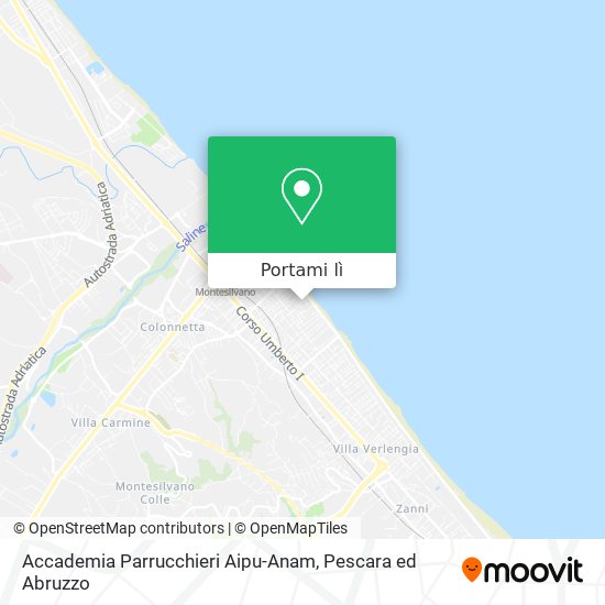Mappa Accademia Parrucchieri Aipu-Anam