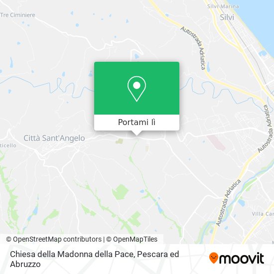 Mappa Chiesa della Madonna della Pace