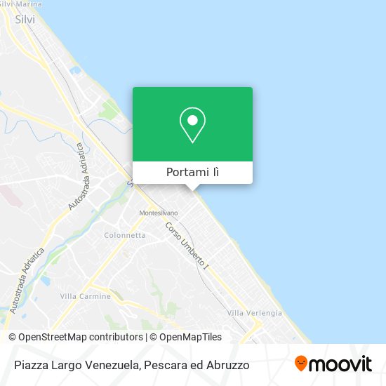 Mappa Piazza Largo Venezuela