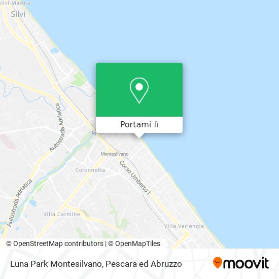 Mappa Luna Park Montesilvano