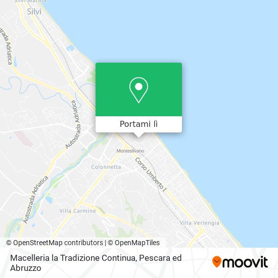 Mappa Macelleria la Tradizione Continua