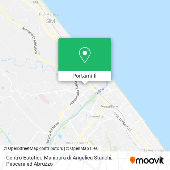 Mappa Centro Estetico Manipura di Angelica Stanchi