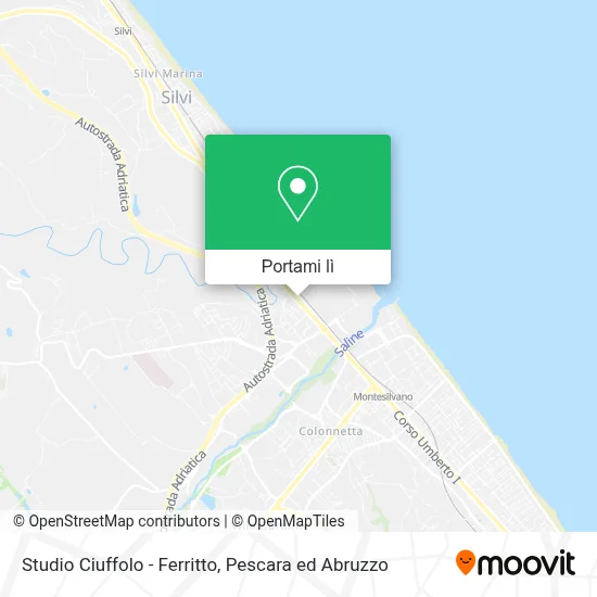 Mappa Studio Ciuffolo - Ferritto