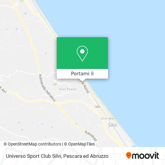 Mappa Universo Sport Club Silvi