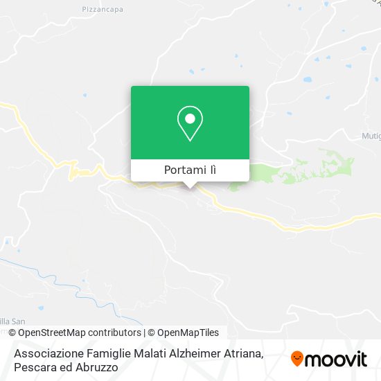 Mappa Associazione Famiglie Malati Alzheimer Atriana