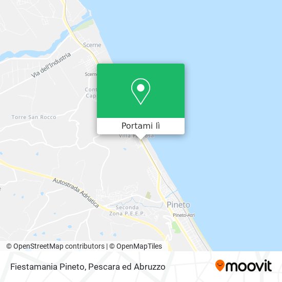 Mappa Fiestamania Pineto
