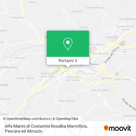 Mappa Alfa Marmi di Costantini Rosalba Marmificio