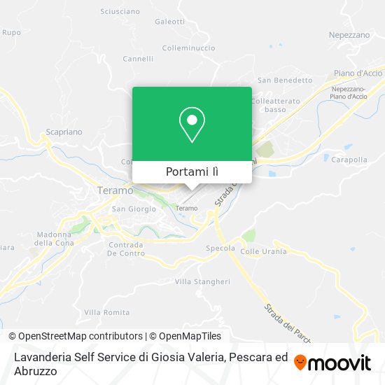 Mappa Lavanderia Self Service di Giosia Valeria