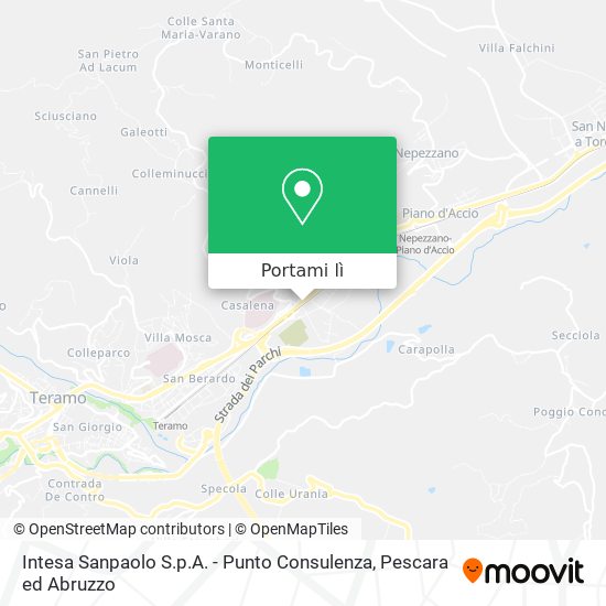 Mappa Intesa Sanpaolo S.p.A. - Punto Consulenza