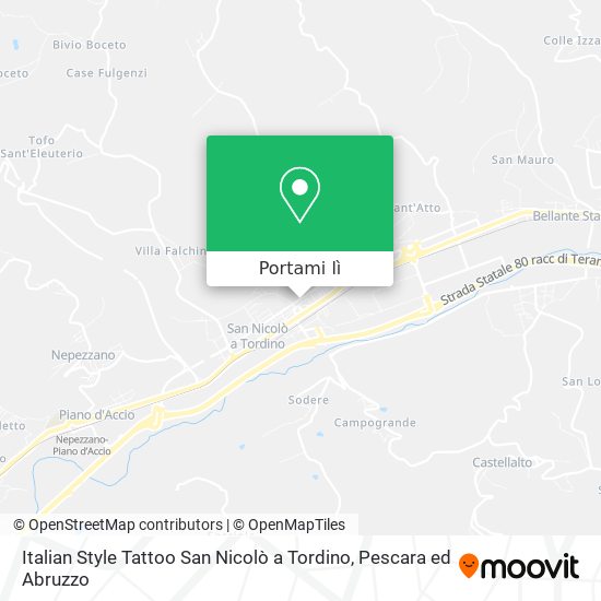 Mappa Italian Style Tattoo San Nicolò a Tordino
