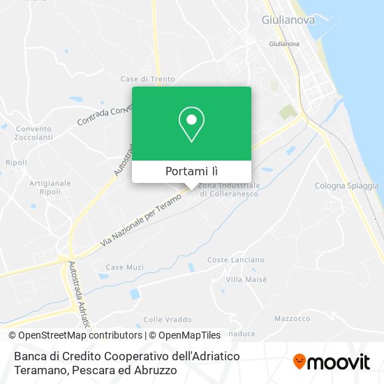 Mappa Banca di Credito Cooperativo dell'Adriatico Teramano