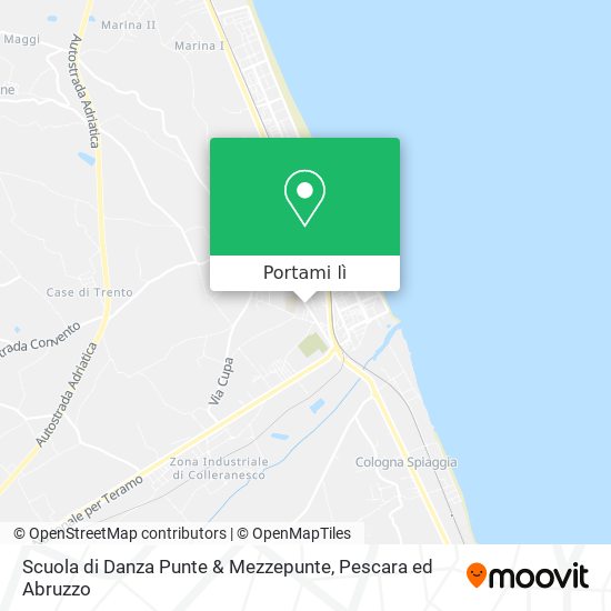 Mappa Scuola di Danza Punte & Mezzepunte
