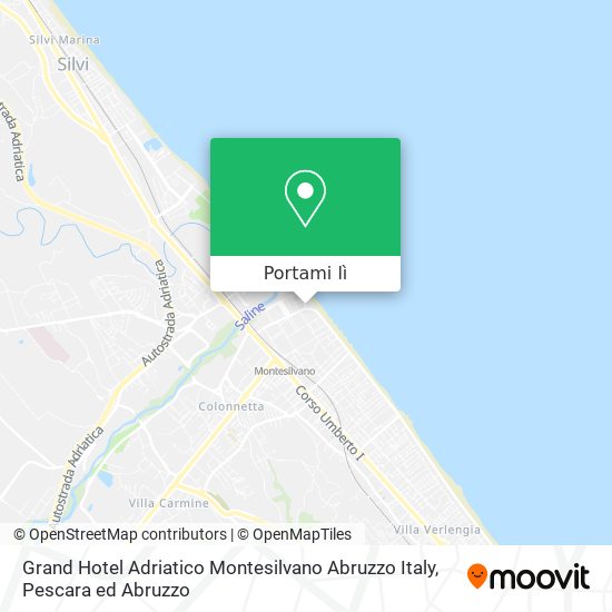 Mappa Grand Hotel Adriatico Montesilvano Abruzzo Italy