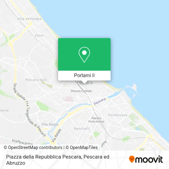 Mappa Piazza della Repubblica Pescara