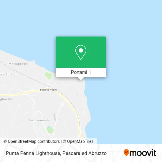 Mappa Punta Penna Lighthouse