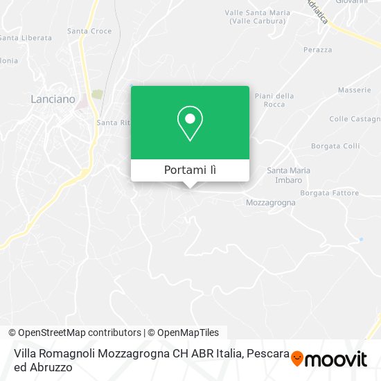 Mappa Villa Romagnoli Mozzagrogna CH ABR Italia