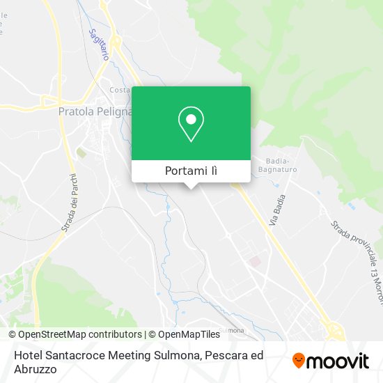 Mappa Hotel Santacroce Meeting Sulmona