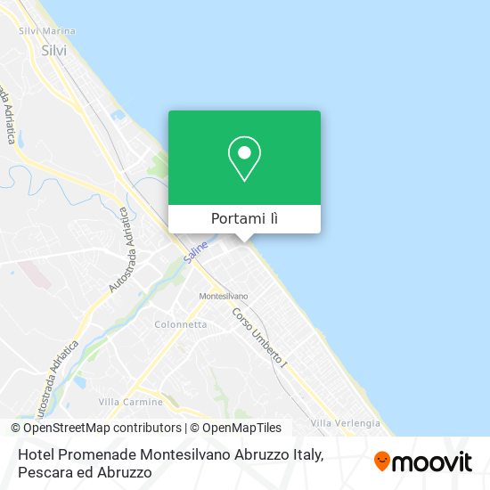 Mappa Hotel Promenade Montesilvano Abruzzo Italy