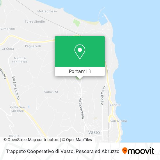 Mappa Trappeto Cooperativo di Vasto
