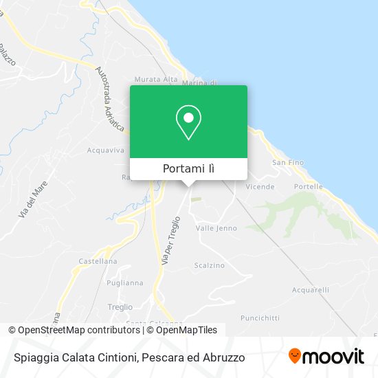 Mappa Spiaggia Calata Cintioni