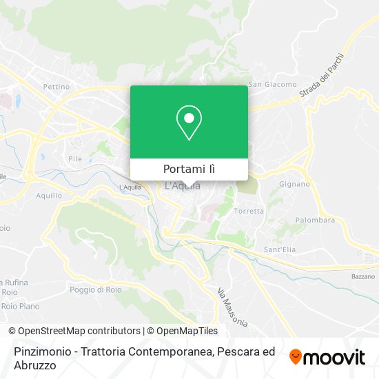 Mappa Pinzimonio - Trattoria Contemporanea