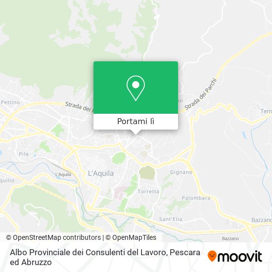 Mappa Albo Provinciale dei Consulenti del Lavoro
