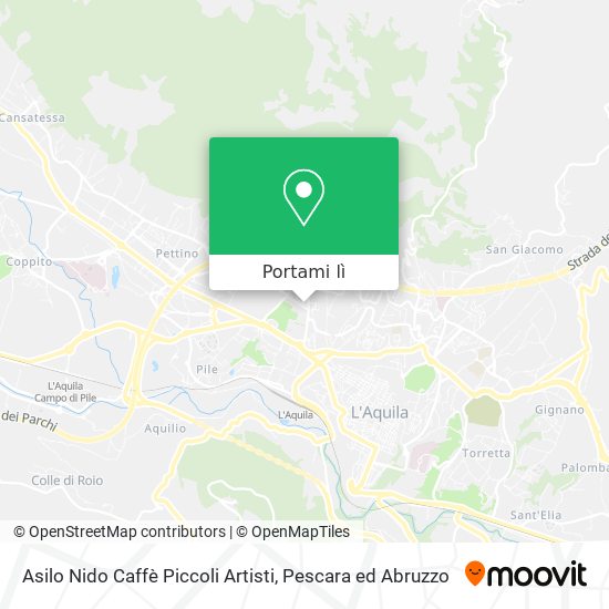 Mappa Asilo Nido Caffè Piccoli Artisti