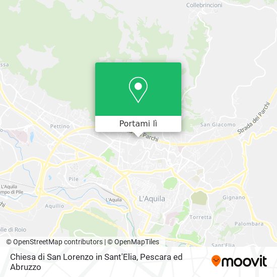 Mappa Chiesa di San Lorenzo in Sant'Elia