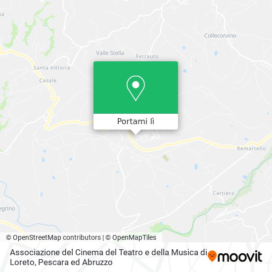 Mappa Associazione del Cinema del Teatro e della Musica di Loreto