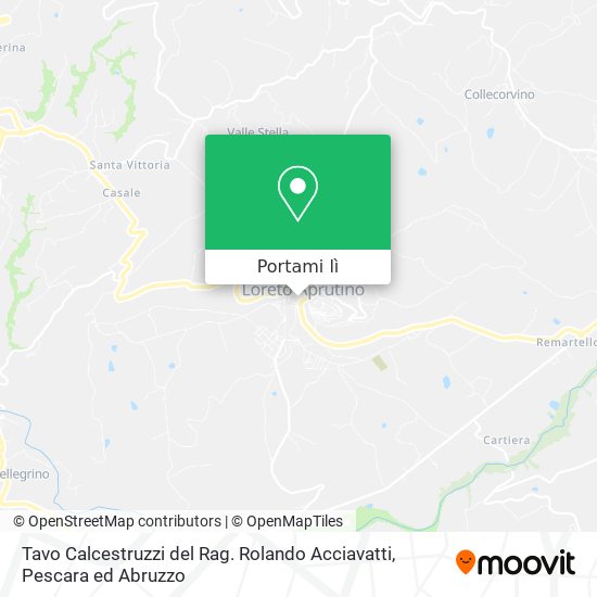 Mappa Tavo Calcestruzzi del Rag. Rolando Acciavatti