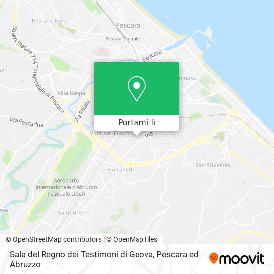 Mappa Sala del Regno dei Testimoni di Geova