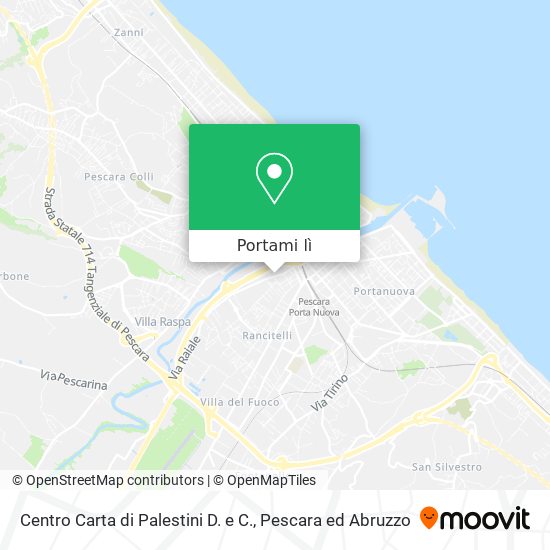 Mappa Centro Carta di Palestini D. e C.