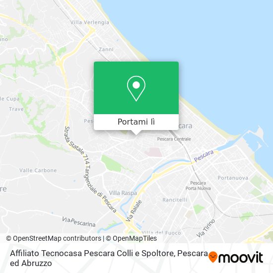 Mappa Affiliato Tecnocasa Pescara Colli e Spoltore