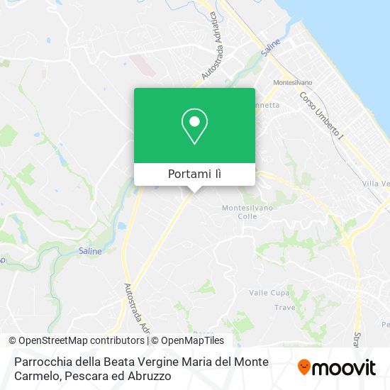 Mappa Parrocchia della Beata Vergine Maria del Monte Carmelo