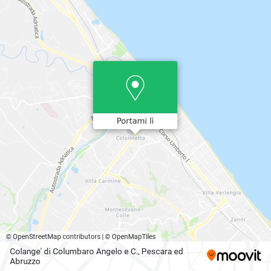 Mappa Colange' di Columbaro Angelo e C.