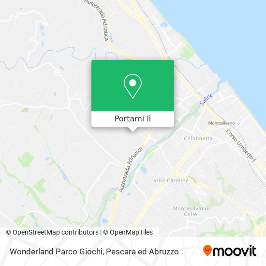 Mappa Wonderland Parco Giochi