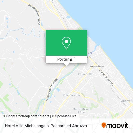 Mappa Hotel Villa Michelangelo