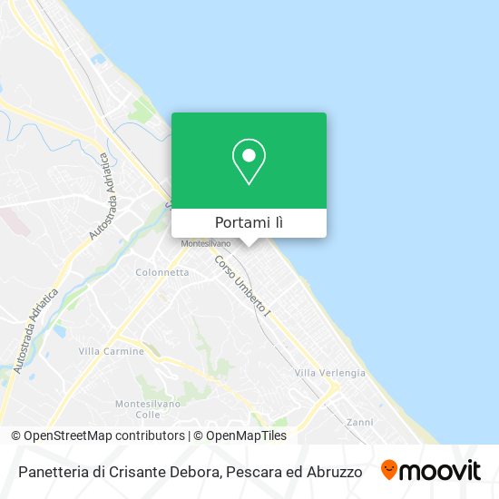 Mappa Panetteria di Crisante Debora