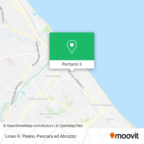 Mappa Liceo G. Peano