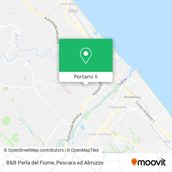 Mappa B&B Perla del Fiume