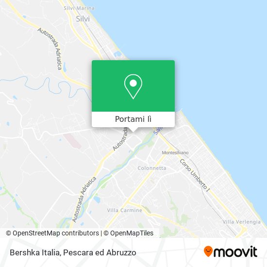 Mappa Bershka Italia